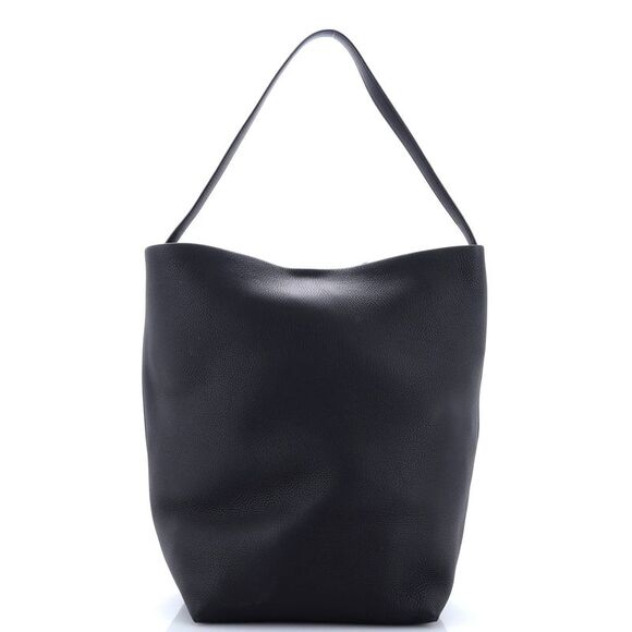 The Row N/S Park Tote Leather Medium Black - Picture 3 of 6